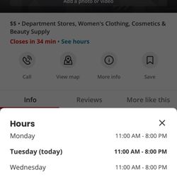 JCPenney - Can't even post the correct hours