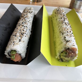 Jacknife - Left is the jalapeño salmon and right is the spicy spicy roll! - Sushi Bars Near Me - Madison, Wisconsin