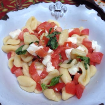 Palma - orichette with mozzarella, fresh basil and tomato. - Italian Near Me - New York, New York Palma - orichette with mozzarella, fresh basil and tomato. - Italian Near Me - New York, New York