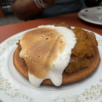 Harry's Fine Foods - cornmeal pancake - New American Near Me - Seattle, Washington