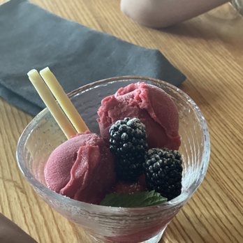 Moonraker Restaurant - Raspberry Sorbet - best thing we had! - New American Near Me - Pacifica, California Moonraker Restaurant - Raspberry Sorbet - best thing we had! - New American Near Me - Pacifica, California