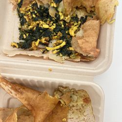 Udupi Palace - Spinach paneer dosa-- omg, this was so good that we tore it up.