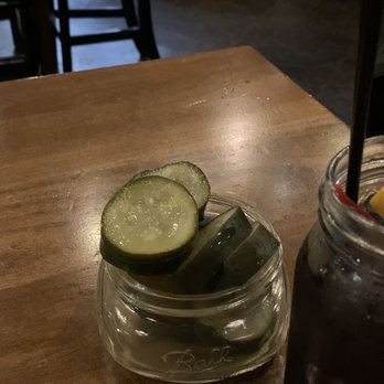 Lockhart's BBQ - Free house made pickles... only redeeming part of the meal... - Barbeque Near Me - Royal Oak, Michigan