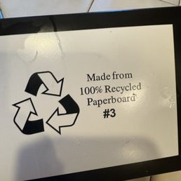 I took the rest of my mac & cheese home in this box. I appreciate it is recyclable. Good job McGraths