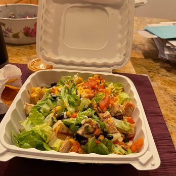 The Burrito Shop - a salad in a styrofoam container - Mexican Near Me - Castro Valley, California The Burrito Shop - a salad in a styrofoam container - Mexican Near Me - Castro Valley, California
