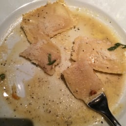 The ravioli I ordered - had eaten a couple of pieces but it looked pretty much the same when it was brought to the table