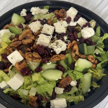 Opa Greek Grill - Cranberry, Walnut & Goat Cheese Salad (Subbed goat cheese for feta cheese!) - Greek Near Me - Warwick, New York Opa Greek Grill - Cranberry, Walnut & Goat Cheese Salad (Subbed goat cheese for feta cheese!) - Greek Near Me - Warwick, New York