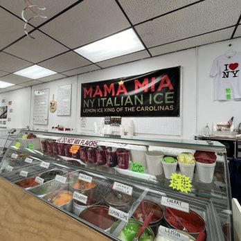 Mama Mia Italian Ice - a display of frozen food - Shaved Ice Near Me - Clemmons, North Carolina Mama Mia Italian Ice - a display of frozen food - Shaved Ice Near Me - Clemmons, North Carolina