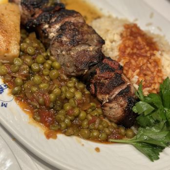 Mykonos Greek Restaurant - a plate of food - Greek Near Me - Niles, Illinois Mykonos Greek Restaurant - a plate of food - Greek Near Me - Niles, Illinois