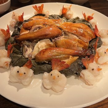 Pearl East - Forth Course of Eight: Free Ranged Chicken with Eight Treasure Sticky Rice and Shrimp Birds! (06/03/22) - Dim Sum Near Me - Manhasset, New York Pearl East - Forth Course of Eight: Free Ranged Chicken with Eight Treasure Sticky Rice and Shrimp Birds! (06/03/22) - Dim Sum Near Me - Manhasset, New York