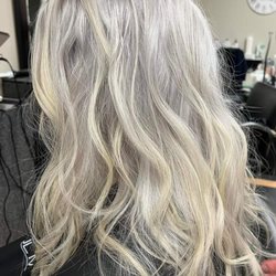Hair Hut - Embracing the gray.  First hair cut with Theresa @ Hair Hut Westland