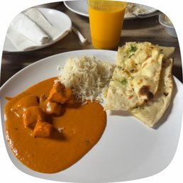 67. Butter Naan butter chicken mango lassi