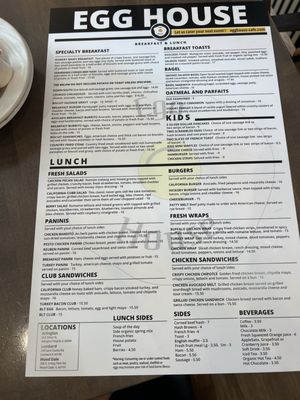 Menu photo 2 Egg House Lombard, IL