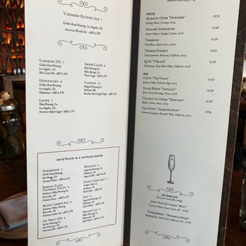 Yardbird - Drink menu - Southern Near Me - Los Angeles, California Yardbird - Drink menu - Southern Near Me - Los Angeles, California