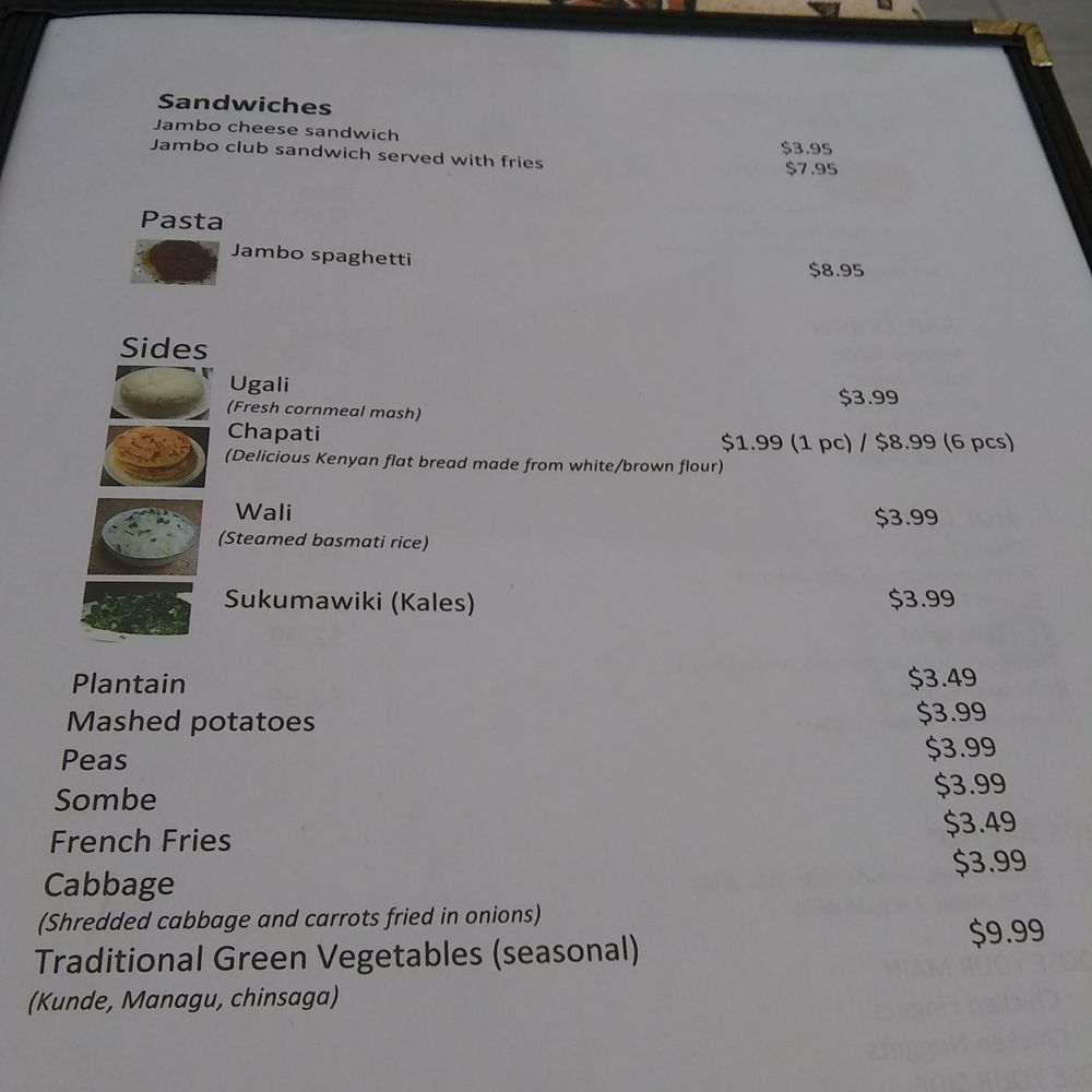 Jambo Restaurant - Menu - African Near Me - Ottawa, Ontario Jambo Restaurant - Menu - African Near Me - Ottawa, Ontario