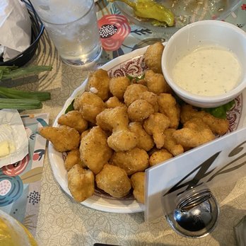 Schwarz's Supper Club - Fried cauliflower appetizer ($8) - huge portion, but pass - New American Near Me - New Holstein, Wisconsin