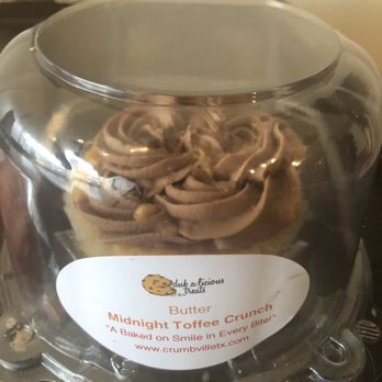 Crumbville - Her huge cupcakes with her famous cookie baked inside of it! - Vegan Near Me - Houston, Texas Crumbville - Her huge cupcakes with her famous cookie baked inside of it! - Vegan Near Me - Houston, Texas
