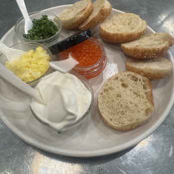 Model Bakery - Smoked Trout Roe with Mini English Muffins - Bakeries Near Me - Walnut Creek, California Model Bakery - Smoked Trout Roe with Mini English Muffins - Bakeries Near Me - Walnut Creek, California
