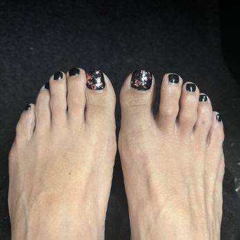 Day Spa Nails - Finished toes - Nail Salons Near Me - Fort Worth, Texas