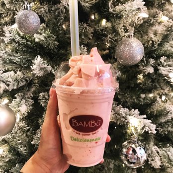 BAMBU - strawberry banana smoothie - Bubble Tea Near Me - Minneapolis, Minnesota