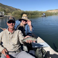 Soaring Eagle Lodge - My first fish was very tiny. Catch & release.
