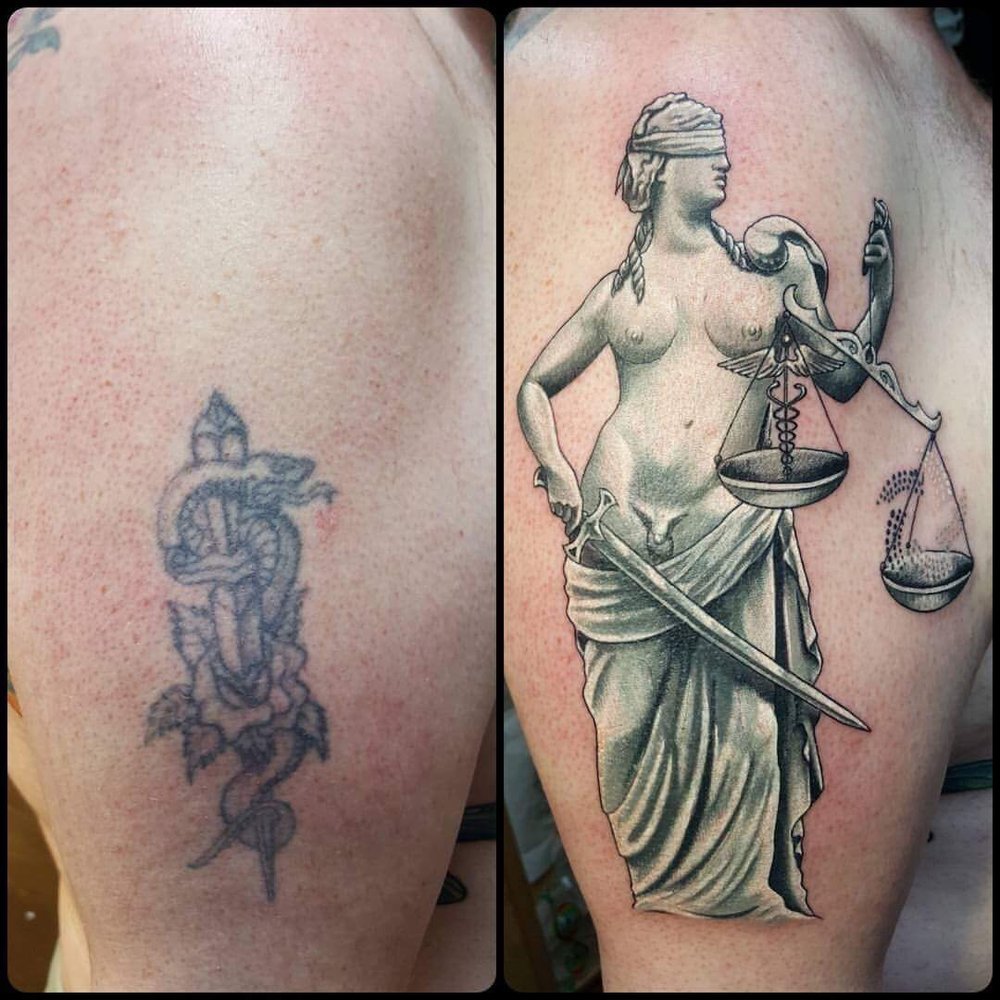 Fallen Angel Tattoo - Tattoo Near Me - Roseville, California
