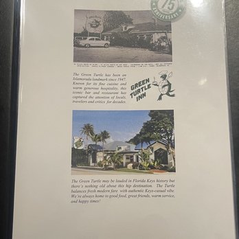 Green Turtle Inn - Menu - Seafood Near Me - Islamorada, Florida