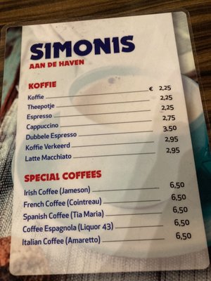 Menu photo 1 Simonis Den Haag, ZH