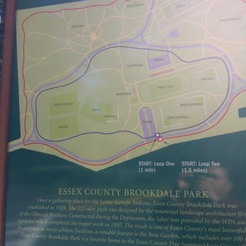 Brookdale Park - Just the 1 mile path today. Leisure walk on a beauty of a day. - Parks Near Me