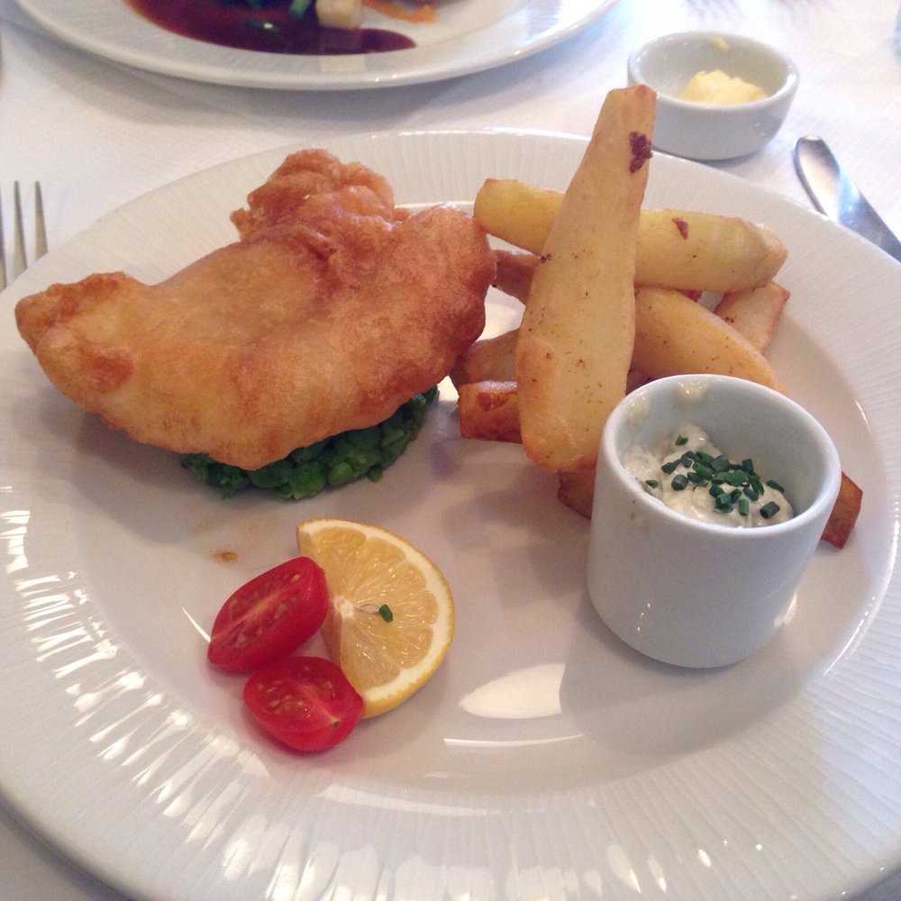 Smiths - Fish and chips. I prefer fish and chips that look like fish and chips. This was a bit pretentious for me but was still tasty. - French Near Me - Uddingston, GLG