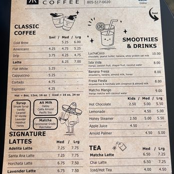Calioh Coffee - Menu - Coffee & Tea Near Me - Moorpark, California