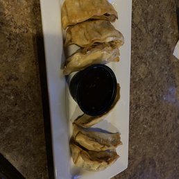 Chicken pot stickers. Chicken pot stickers.