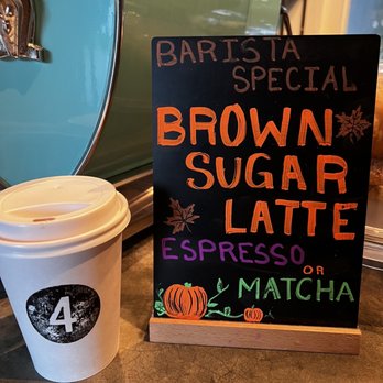 Fourtillfour - Special latte - Coffee & Tea Near Me - Scottsdale, Arizona