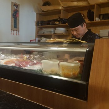 Okinawa - View from the sushi bar. 2019 02 16.  S19. - Japanese Near Me - Wynantskill, New York