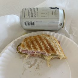 1/2 Cubano sandwich. Pretty flat.
