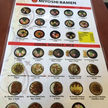 Miyoshi Ramen - Menu - Ramen Near Me - Kailua, Hawaii Miyoshi Ramen - Menu - Ramen Near Me - Kailua, Hawaii