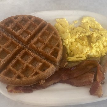 Kings Inn San Diego - Churro waffle and sides. - San Diego, CA