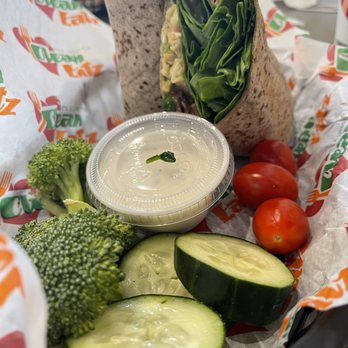 Clean Eatz- Cary - Hammerhead Wrap with veggies side. - Cafes Near Me - Cary, North Carolina Clean Eatz- Cary - Hammerhead Wrap with veggies side. - Cafes Near Me - Cary, North Carolina