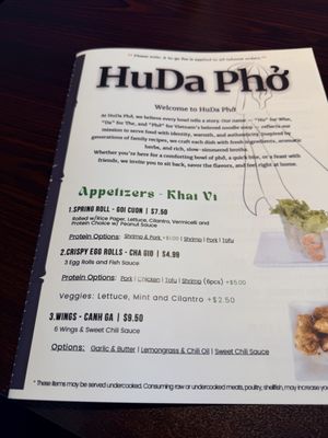 Menu photo 8 Huda Pho Gilbert, AZ