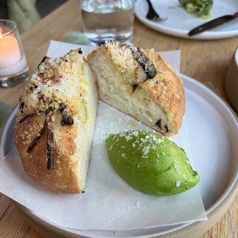 Lilia - Leek Focaccia with Green Garlic Butter - Italian Near Me - Brooklyn, New York