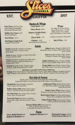 Menu photo 2 Slices Pizzeria Griffin, GA Menu photo 2 Slices Pizzeria Griffin, GA