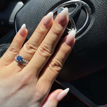 Beautique Nail & Brow Spa - Pink Ombré Almond Nails - Nail Salons Near Me - Carson, California Beautique Nail & Brow Spa - Pink Ombré Almond Nails - Nail Salons Near Me - Carson, California