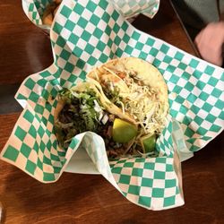 Chacho’s Tacos - Street tacos; Blackened tilapia, carne asada