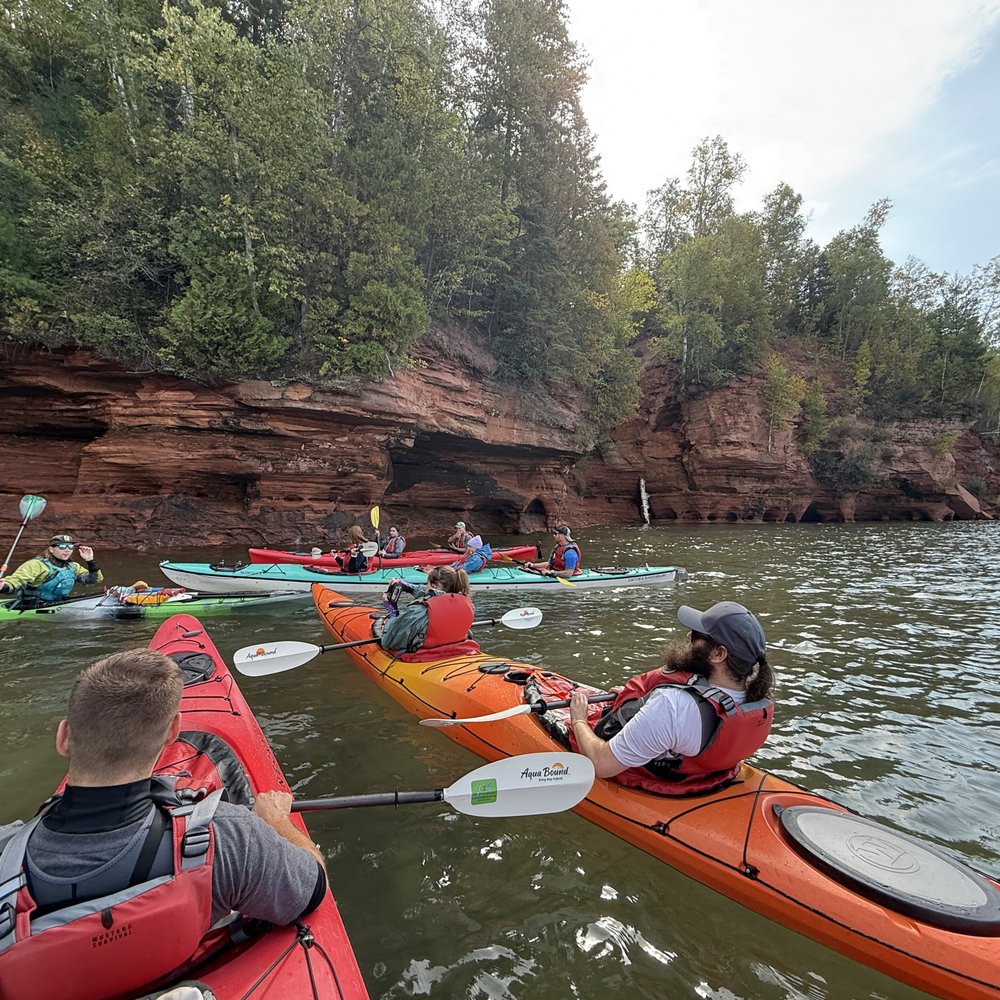 Lost Creek Adventures - Our entire group. - Rafting/Kayaking Near Me - Cornucopia, Wisconsin