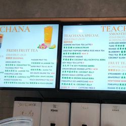 Teachana - Menu