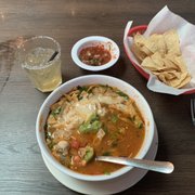 Photo of La Especial Norte - Encinitas, CA, United States. A look at the goodness hidden under the tortilla strips and melted cheese