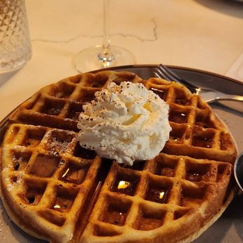 The Hive Social - House waffle and an aperol spritz - Coffee & Tea Near Me - Oregon City, Oregon
