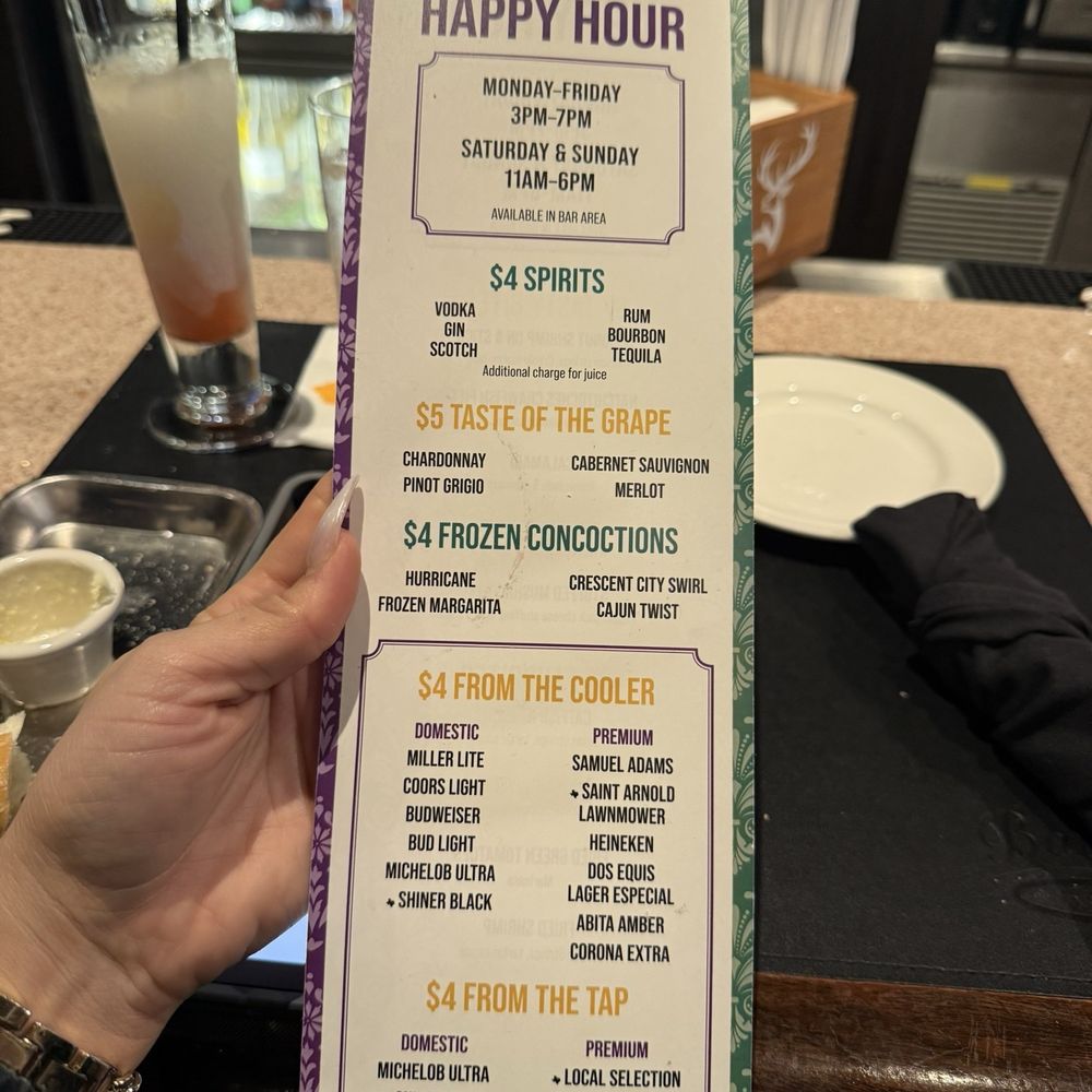 Happy Hour Menu