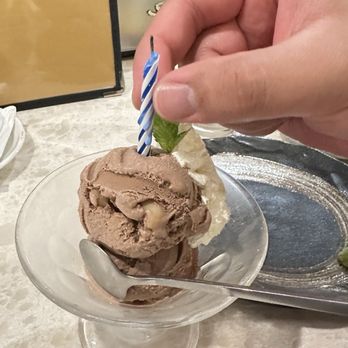 Bozu Japanese Restaurant - Birthday mac nut chocolate ice cream - Sushi Bars Near Me - Honolulu, Hawaii Bozu Japanese Restaurant - Birthday mac nut chocolate ice cream - Sushi Bars Near Me - Honolulu, Hawaii