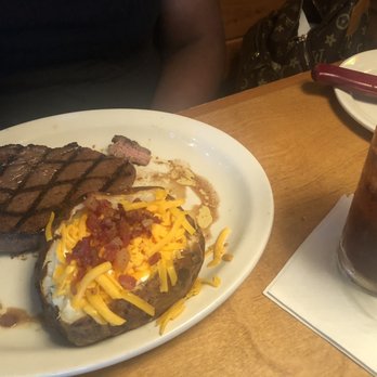 Texas Roadhouse - medium well 11 oz steak & potatoe - American Near Me - Crystal Lake, Illinois Texas Roadhouse - medium well 11 oz steak & potatoe - American Near Me - Crystal Lake, Illinois